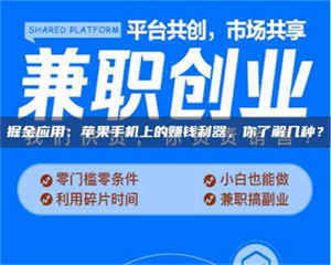 柳林掘金应用：苹果手机上的赚钱利器，你了解几种？ 第1张