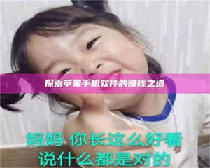 柳林探索苹果手机软件的赚钱之道 第1张